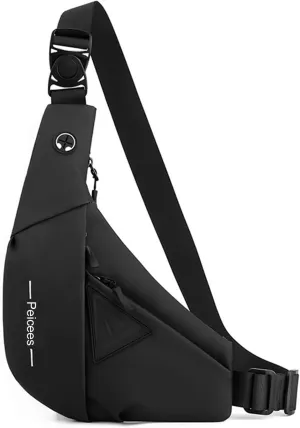 Crossbody Sling Bag for Men Women Lightweight Hiking Backpack Purse Waterproof Shoulder Bag Slim Chest Bags Small
