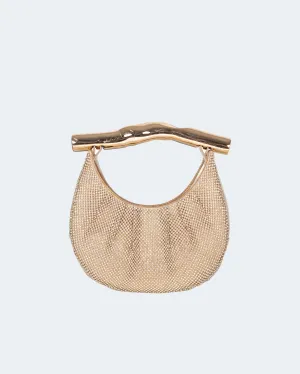 Crystal Smashed Handle Hobo