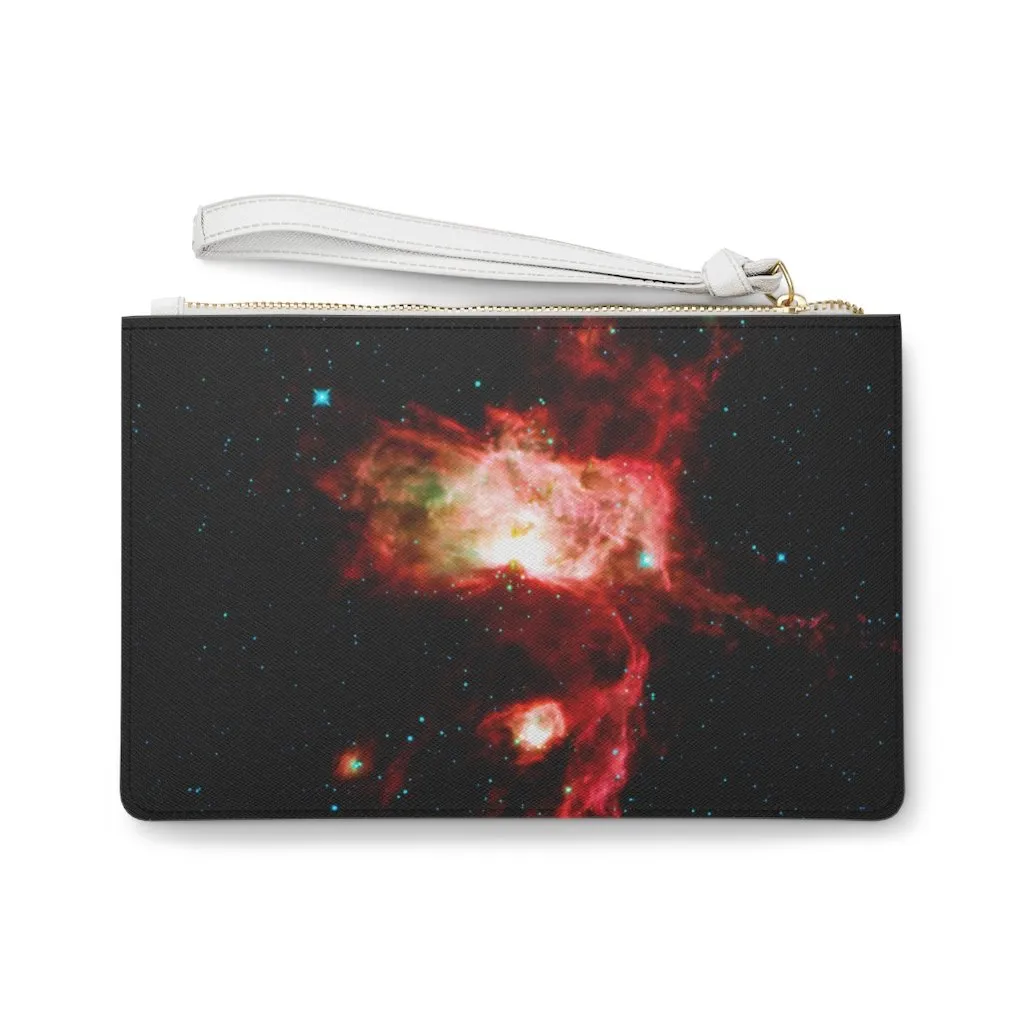 Custom Clutch Purse - Galaxy Image #101 Nebula | Gift Idea, Birthday Gift, Women's Clutch Purse, Vegan Leather, Zippered Clutch, Cute Clutch