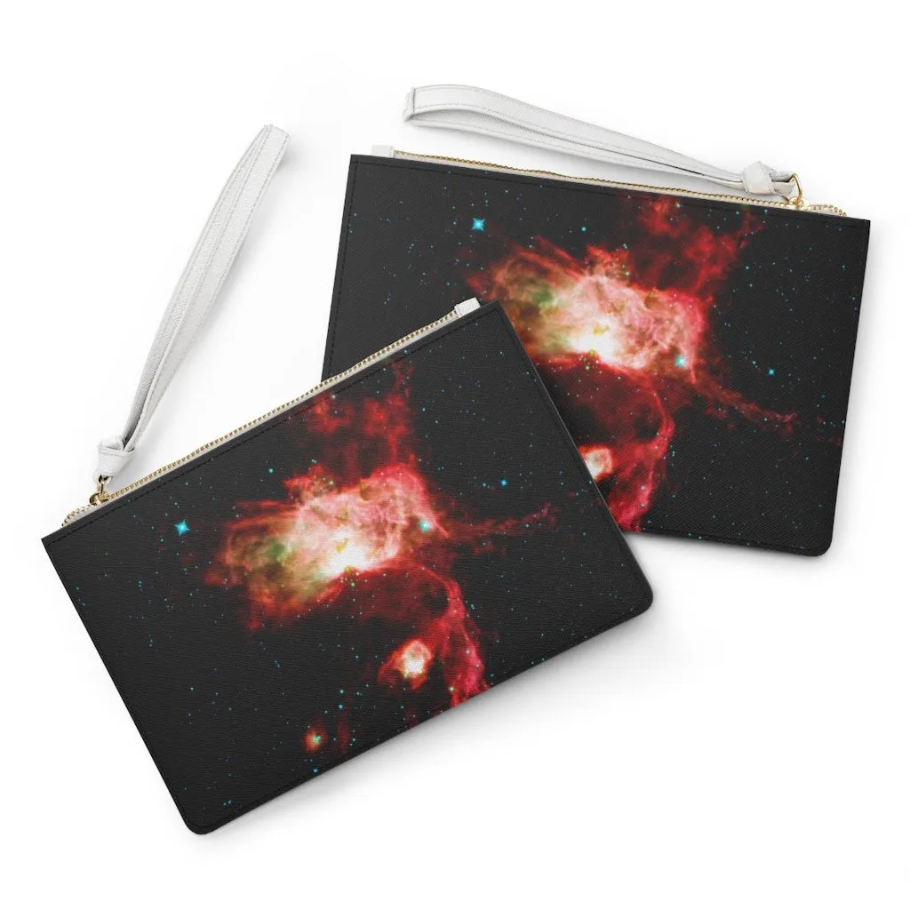 Custom Clutch Purse - Galaxy Image #101 Nebula | Gift Idea, Birthday Gift, Women's Clutch Purse, Vegan Leather, Zippered Clutch, Cute Clutch