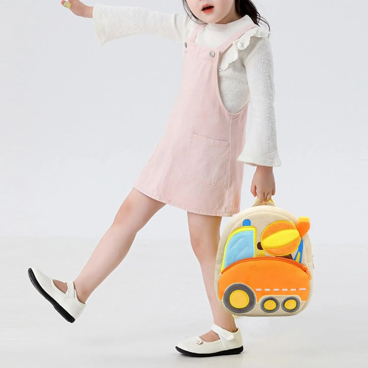 Cute Backpack Excavator Plush For Old Boys And s Water Bladder for Hiking Backpack (C, One Size)