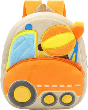 Cute Backpack Excavator Plush For Old Boys And s Water Bladder for Hiking Backpack (C, One Size)