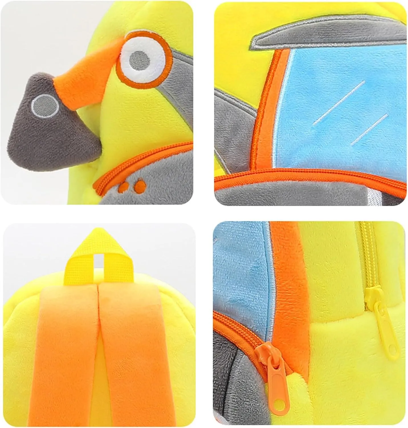 Cute Backpack Excavator Plush For Old Boys And s Water Bladder for Hiking Backpack (C, One Size)