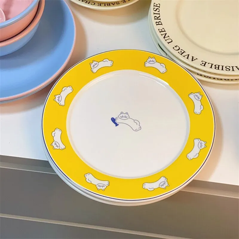 Cute Cartoon Ceramic Plate