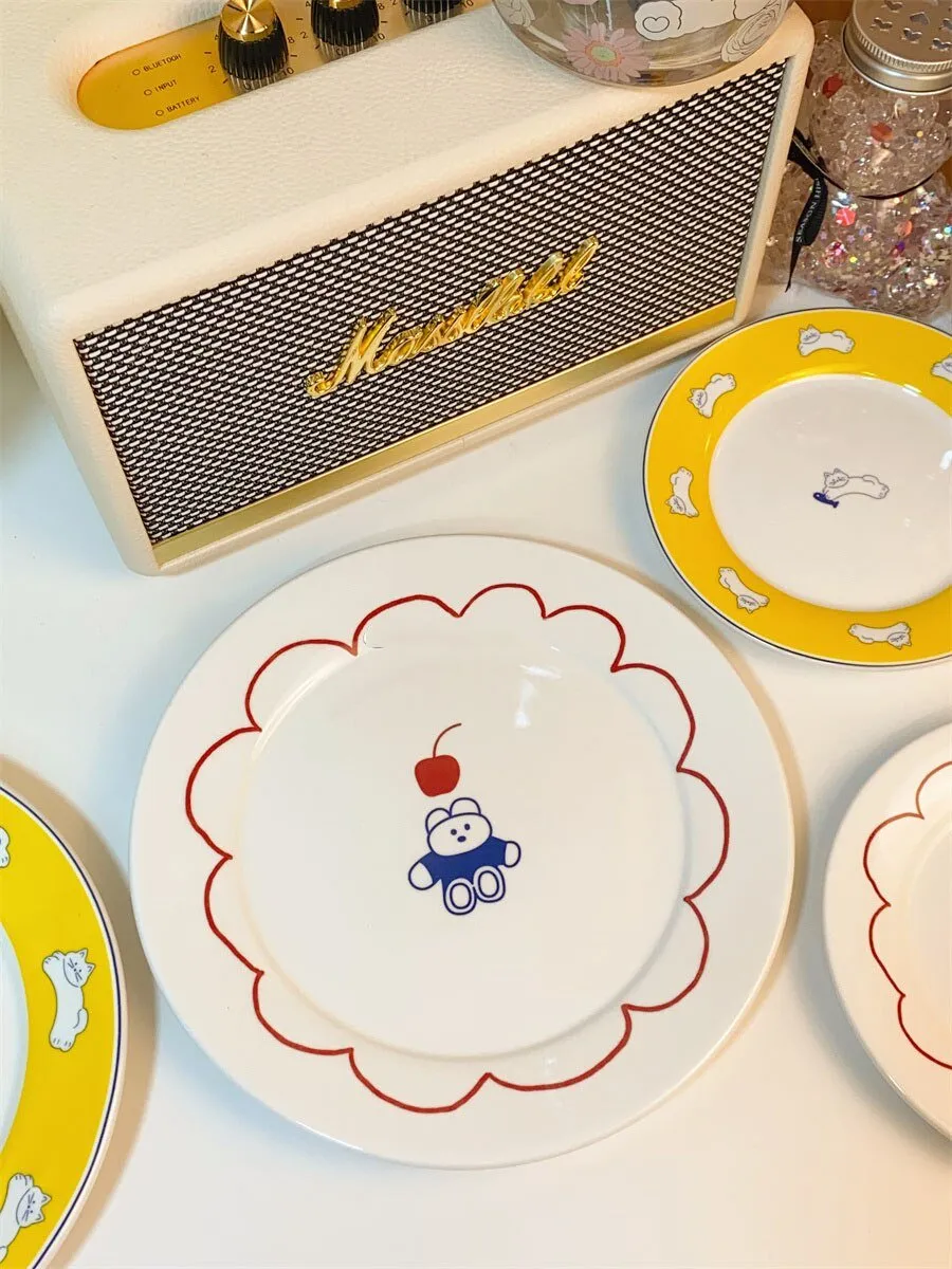 Cute Cartoon Ceramic Plate