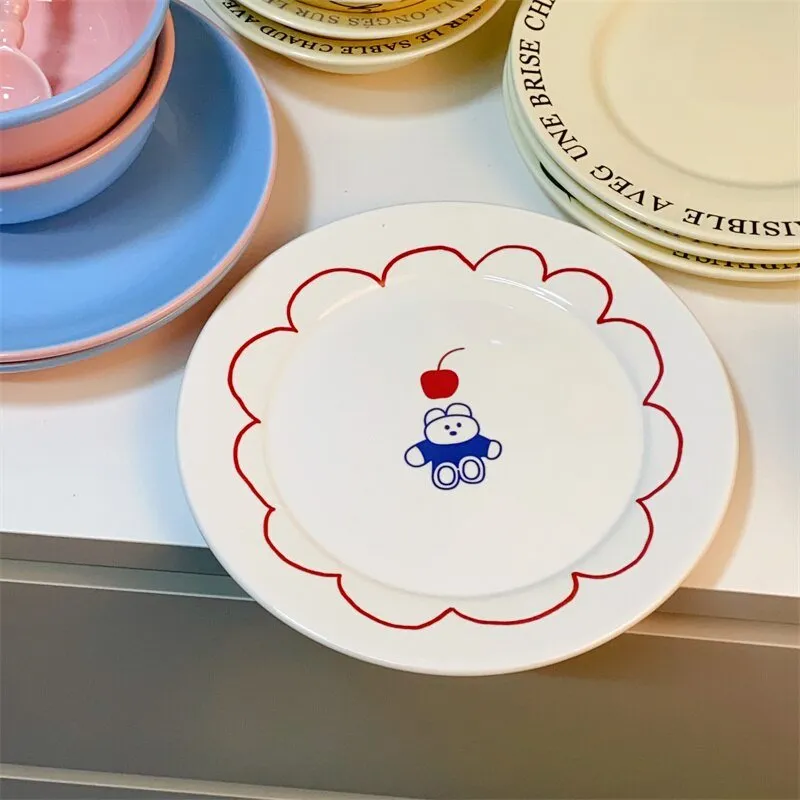 Cute Cartoon Ceramic Plate