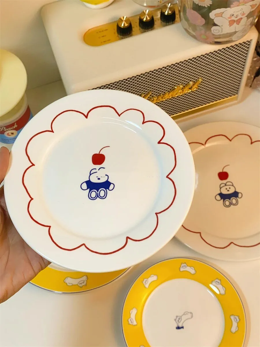 Cute Cartoon Ceramic Plate