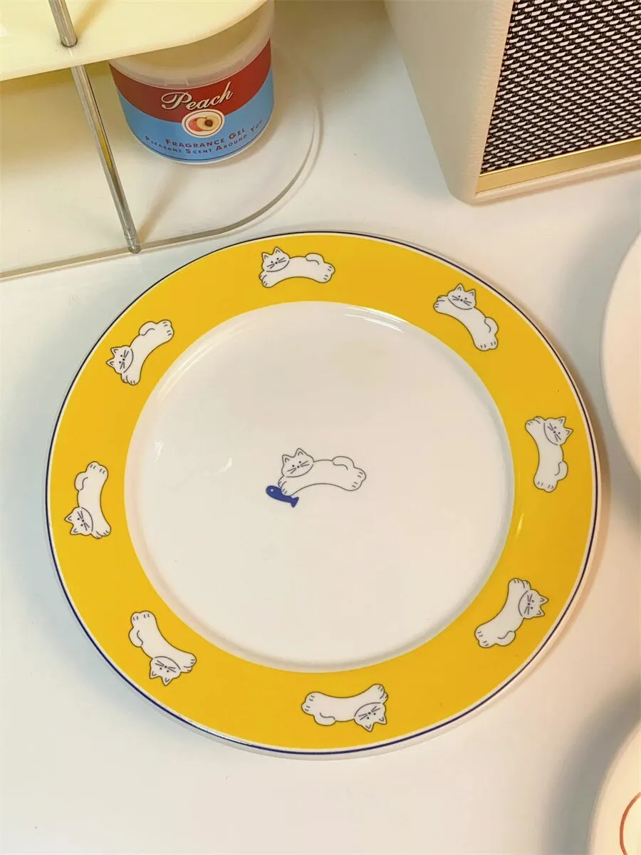 Cute Cartoon Ceramic Plate