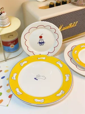 Cute Cartoon Ceramic Plate