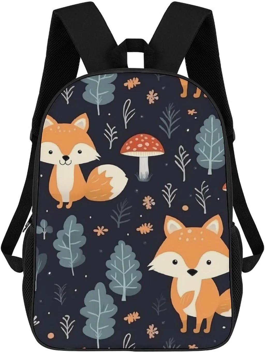 Cute Fox Travel Backpack Carry On Backpack 17 Inch Laptop Bag Casual Daypack for Weekender Business Hiking