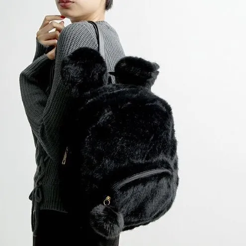 Cute Fuzzy Bunny Backpack AD10010
