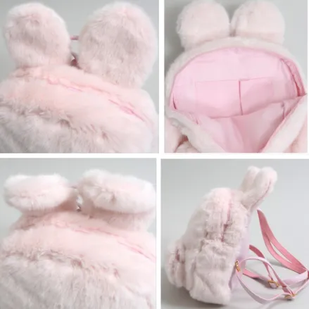 Cute Fuzzy Bunny Backpack AD10010