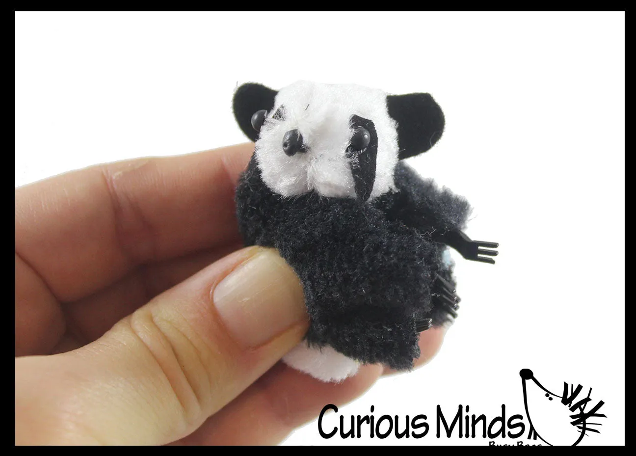 Cute Fuzzy Plush Animal Clip On - Squeeze to Clip on Clothes Pencils - Retro 80's Toy