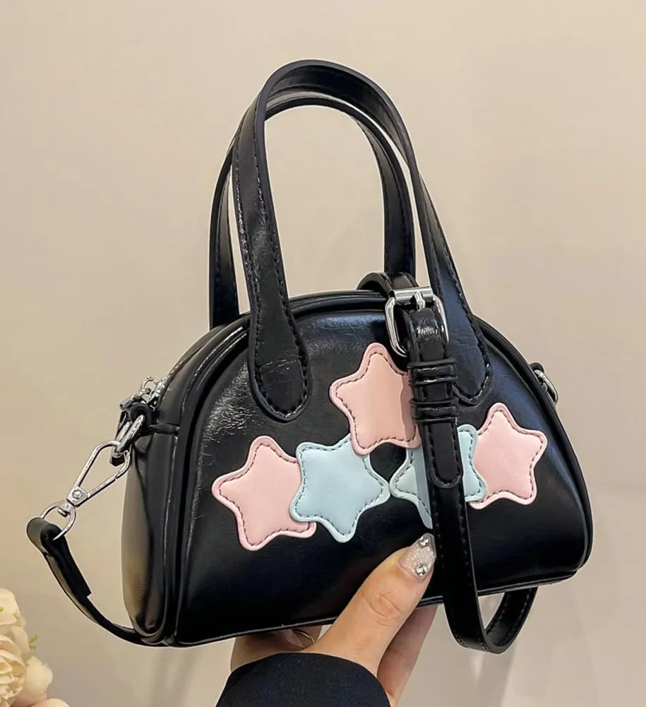 Cute Soft Bag for Women Portable Casual Crossbody Shoulder Hobo Bag Soft PU Trendy Clutch Purse Handbag with Zipper