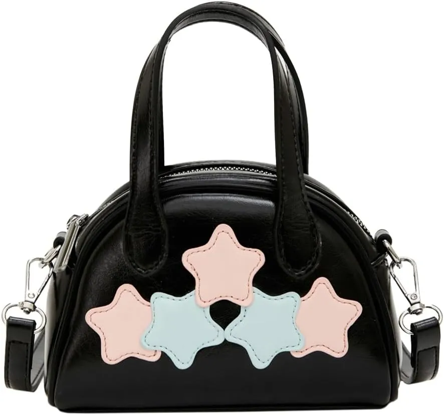 Cute Soft Bag for Women Portable Casual Crossbody Shoulder Hobo Bag Soft PU Trendy Clutch Purse Handbag with Zipper