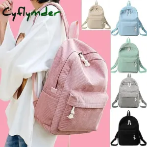Cyflymder School Backpack Bags For Teenage Girls Backpack Women Bagpack Female  Corduroy Bookbag Harajuku Bag, Back to School Gift