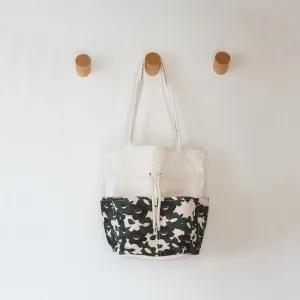 Daffodil Pattern Drawstring Canvas Tool Tote Bag