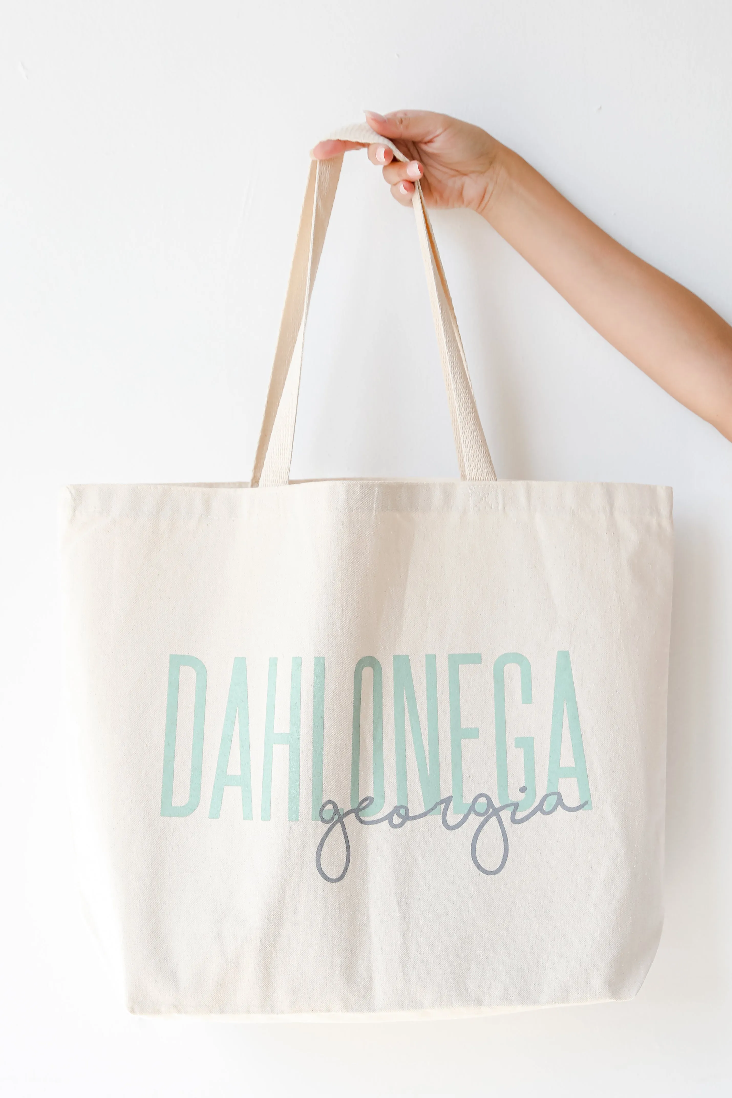 Dahlonega Georgia Script Large Tote Bag