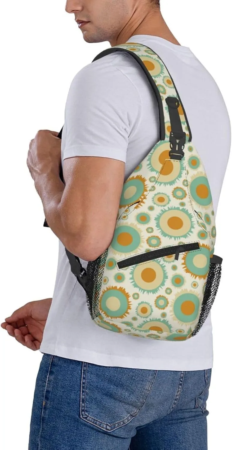 daisy Flowers Chest Bags Crossbody Sling Bag Shoulder Bag Travel Hiking Daypack For Men Women