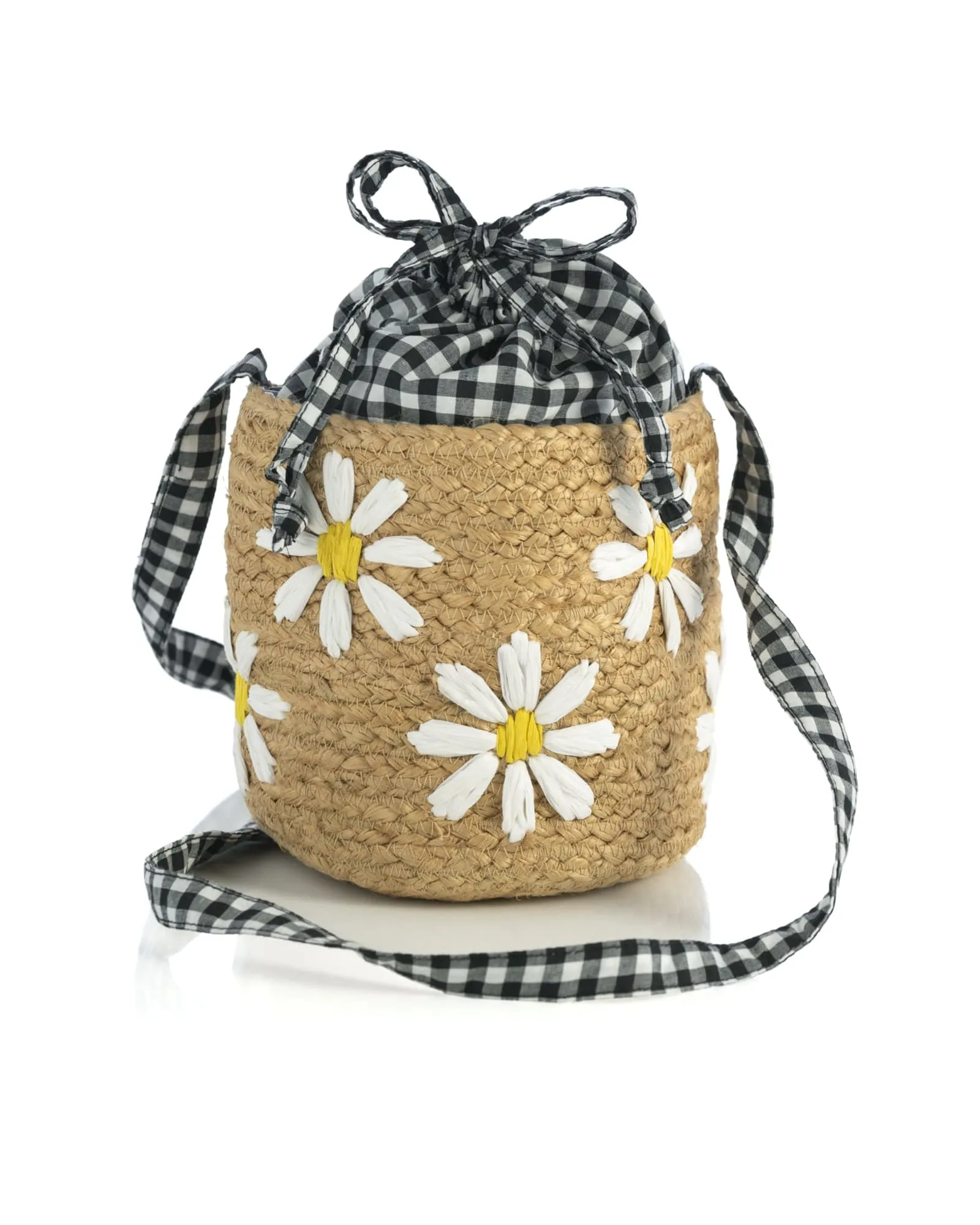 Daisy Mini Bucket Bag | Natural