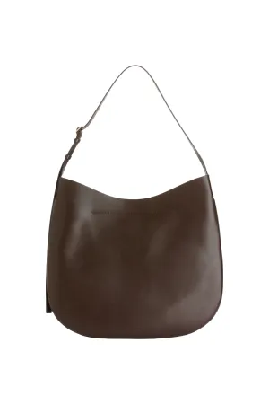 Dark Brown Crescent Shoulder Bag