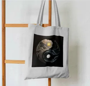 Day & Night Yin Yang Celestial Harmony Tote Bag
