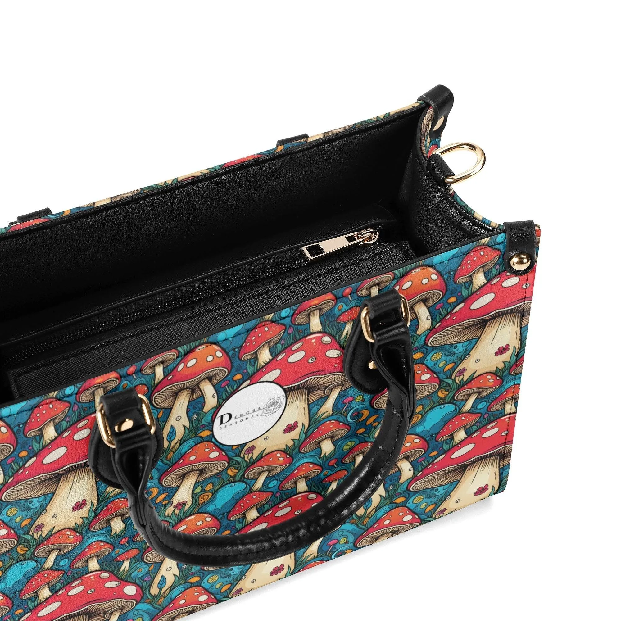 Deathcap Mushroom Luxury Women Leather Handbag (3 sizes)