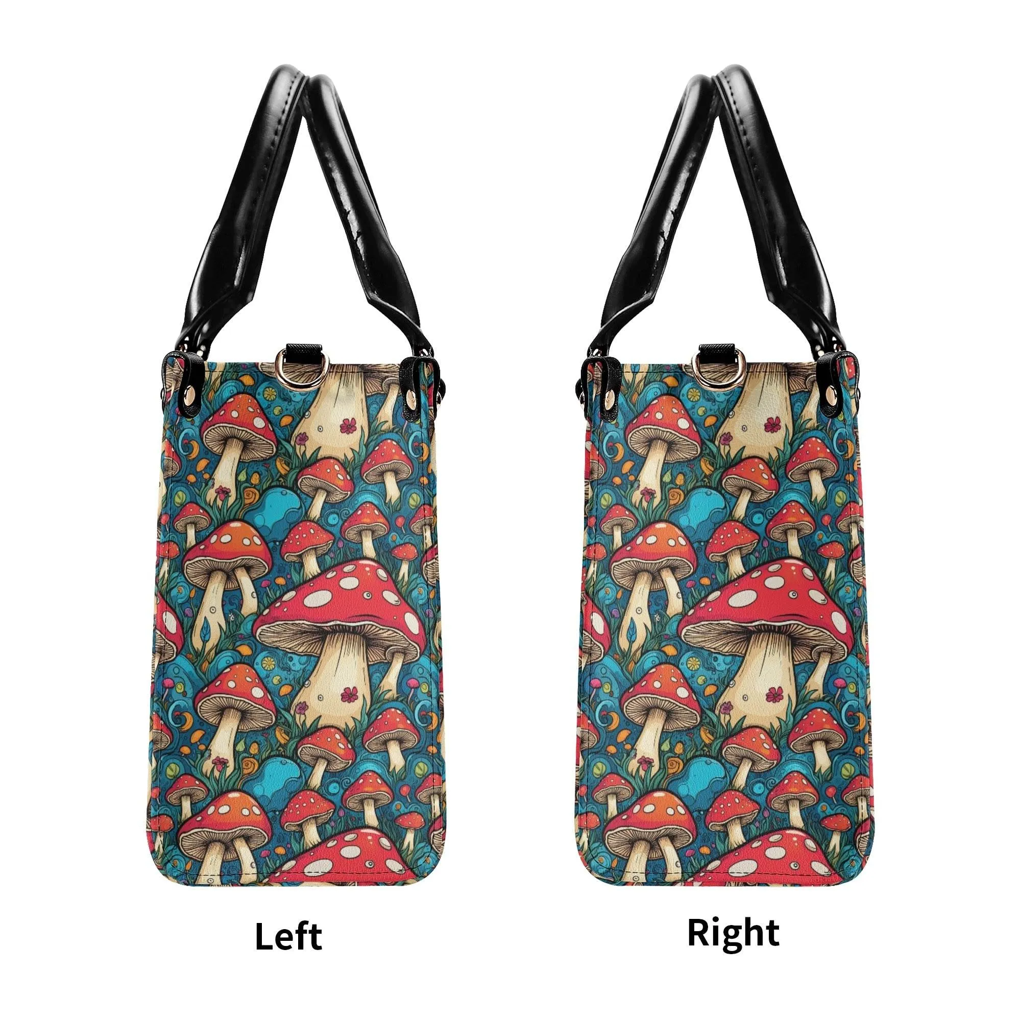 Deathcap Mushroom Luxury Women Leather Handbag (3 sizes)