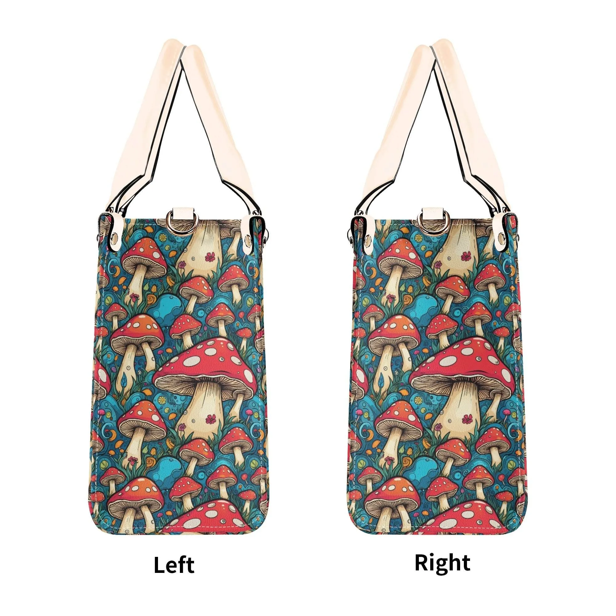 Deathcap Mushroom Luxury Women Leather Handbag (3 sizes)