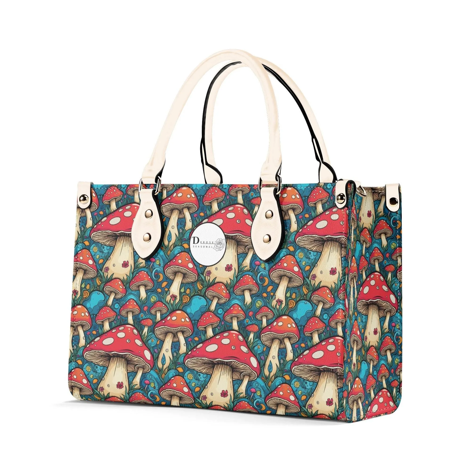 Deathcap Mushroom Luxury Women Leather Handbag (3 sizes)