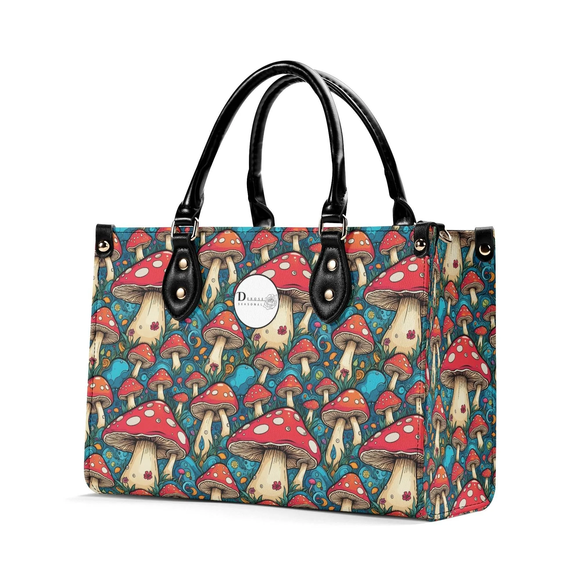 Deathcap Mushroom Luxury Women Leather Handbag (3 sizes)