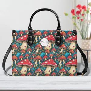 Deathcap Mushroom Luxury Women Leather Handbag (3 sizes)