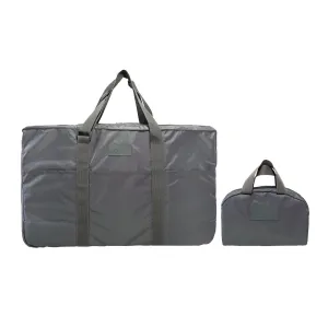 Deeya Ballistic Nylon Large Size Unisex Foldable Travel Duffle Bag with Small Cover Bag (Grey)