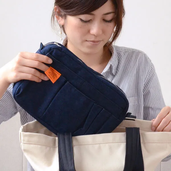 Delfonics Utility Pouch - Medium Size / Denim (Dark Blue) - , Delfonics Inner Carrying Bag M Size