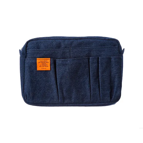 Delfonics Utility Pouch - Medium Size / Denim (Dark Blue) - , Delfonics Inner Carrying Bag M Size