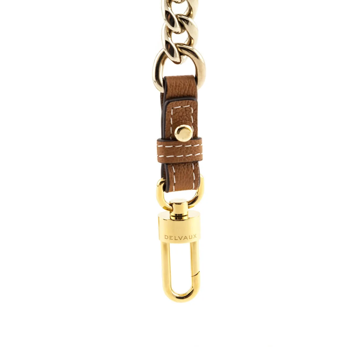 Delvaux Vegetal-Ivory Rodeo Calf Short Chain Strap