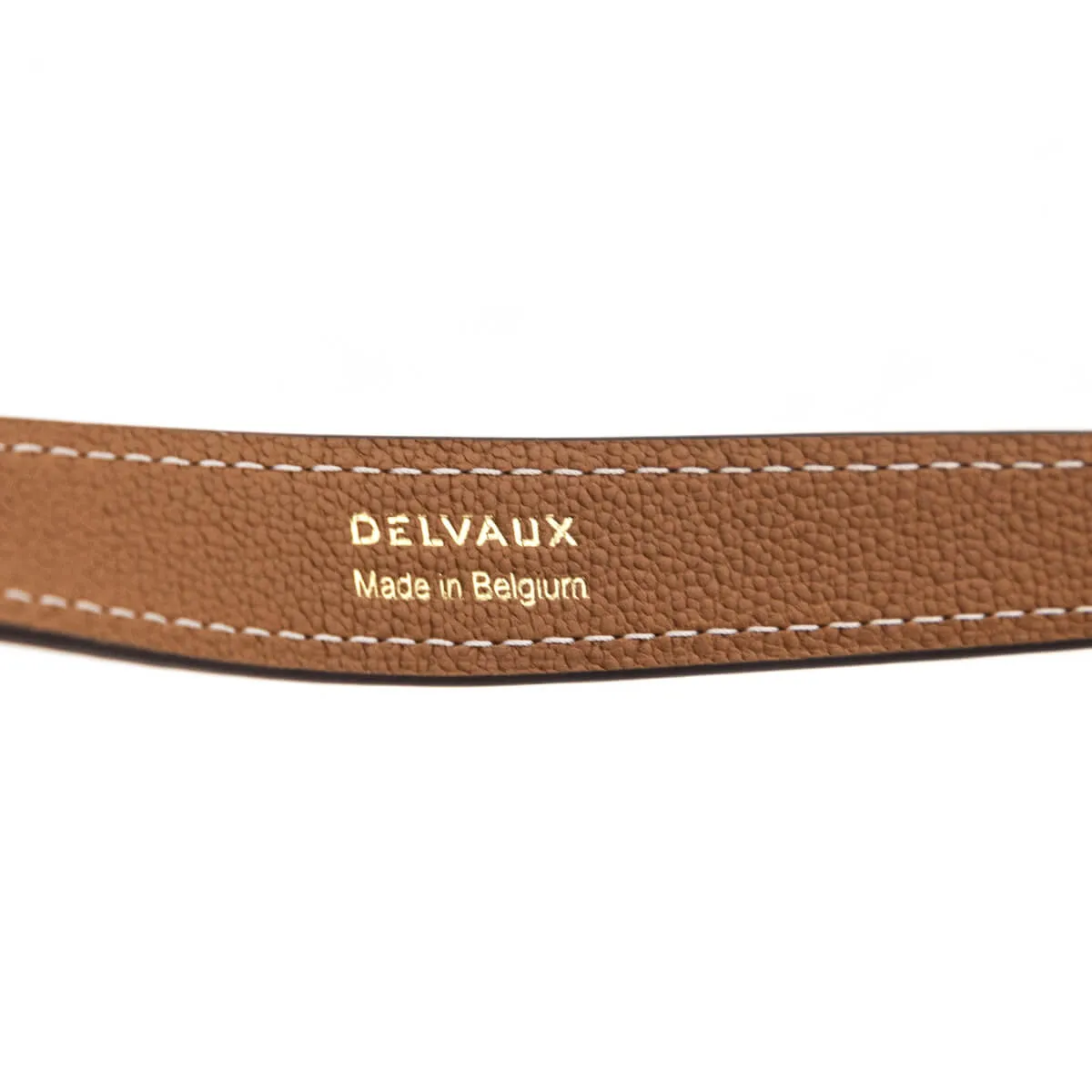 Delvaux Vegetal-Ivory Rodeo Calf Short Chain Strap