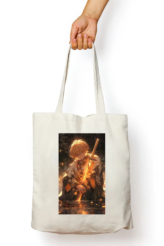 Demon Slayer Zenitsu Anime Tote Bag