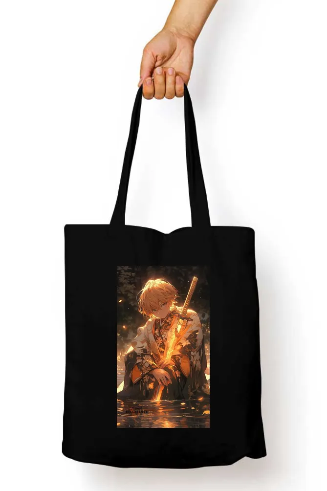 Demon Slayer Zenitsu Anime Tote Bag