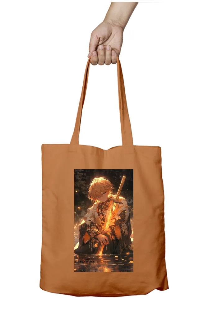 Demon Slayer Zenitsu Anime Tote Bag