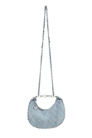 Denim & Chains Crossbody Bag