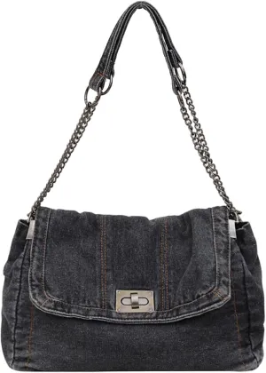 Denim Crossbody Bag Jean Purses for Women Denim Handbags Clutch Purse Shoulder Bags