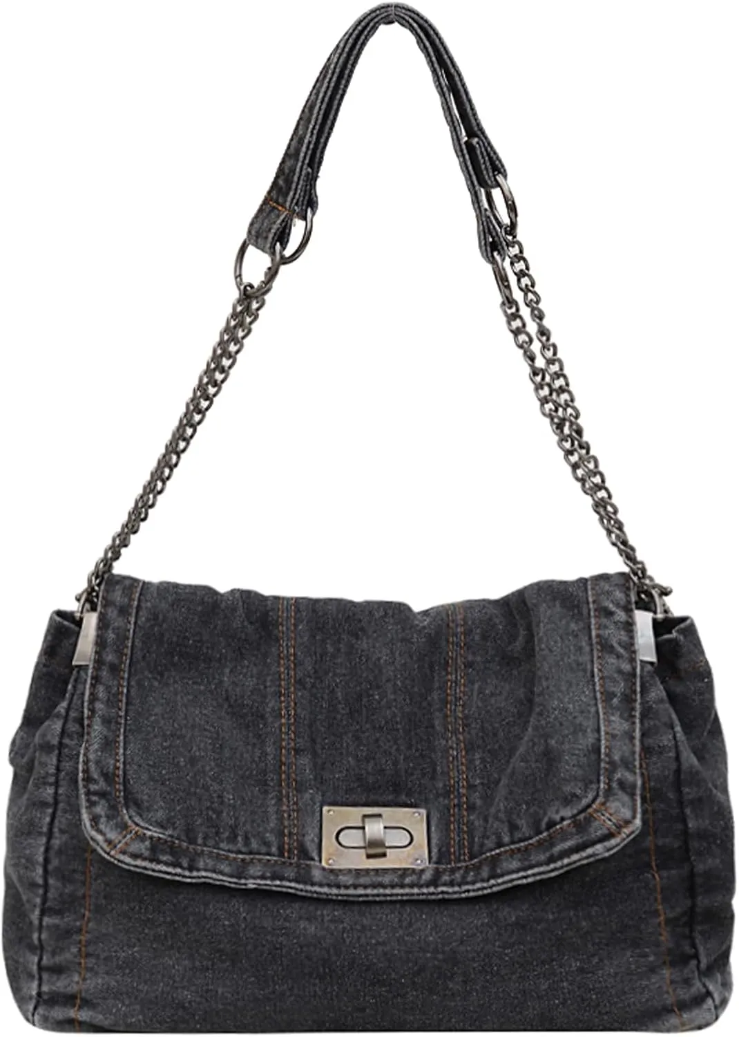 Denim Crossbody Bag Jean Purses for Women Denim Handbags Clutch Purse Shoulder Bags
