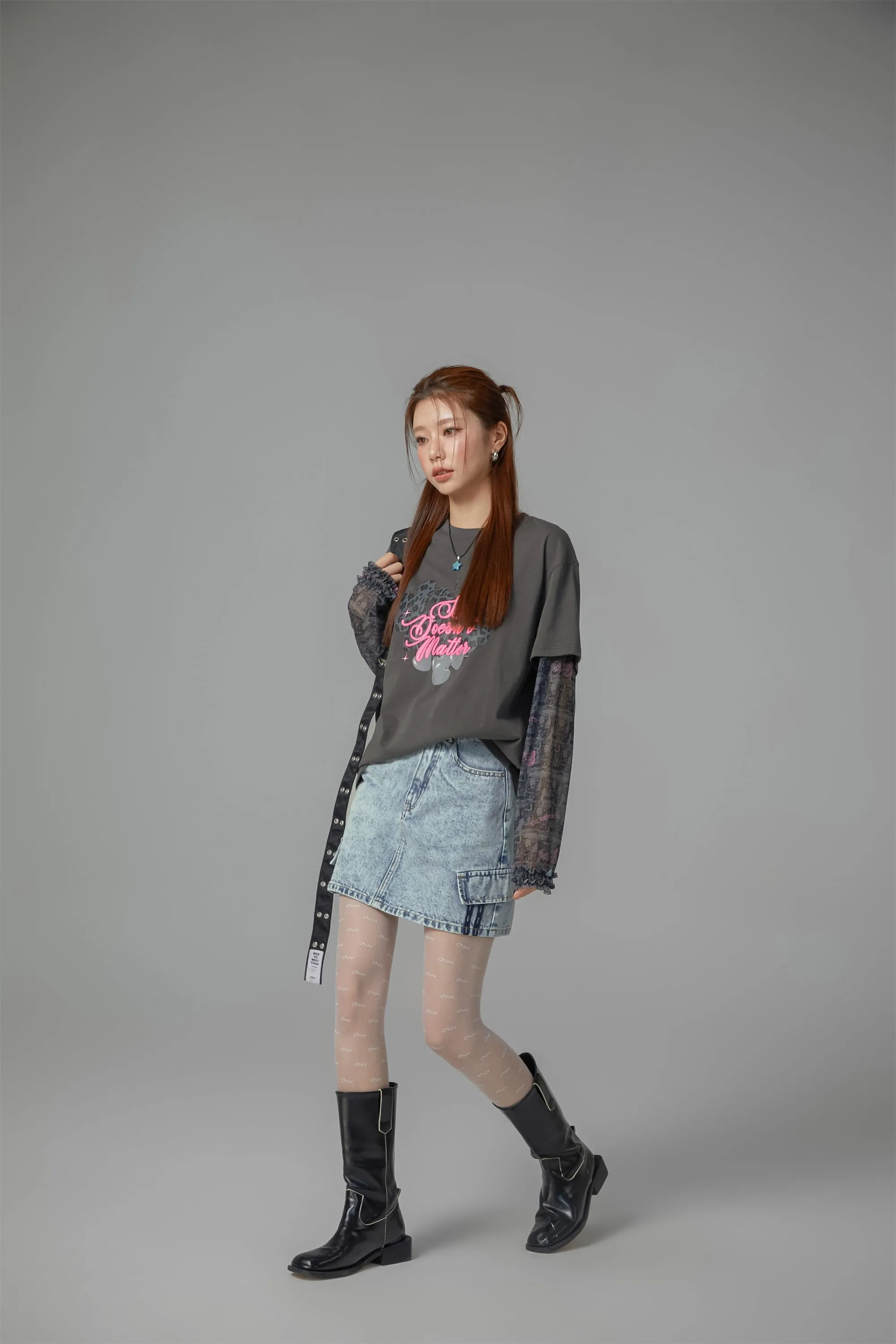 Denim Mini Skirt