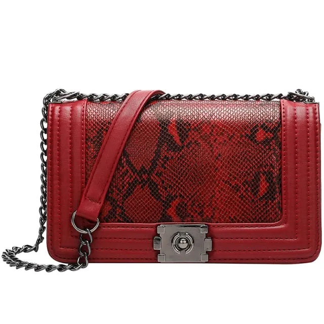 Designer purse Shoulder Bag Luxury Brand Women Bag Snake Crossbody bag for Women