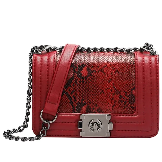 Designer purse Shoulder Bag Luxury Brand Women Bag Snake Crossbody bag for Women