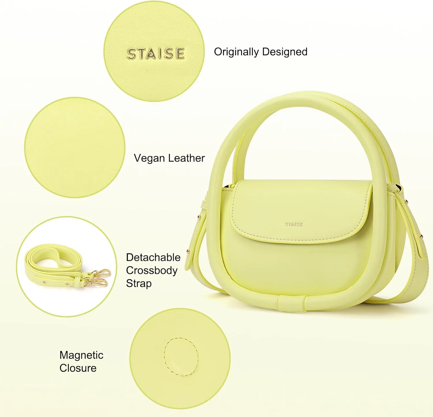 Designer Top Handle Shoulder Bags for Women, Trendy Mini Crossbody Purses, Womens Leather Handbags with Straps