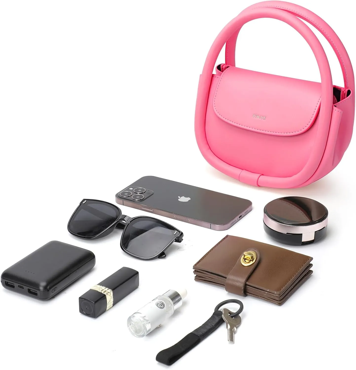 Designer Top Handle Shoulder Bags for Women, Trendy Mini Crossbody Purses, Womens Leather Handbags with Straps