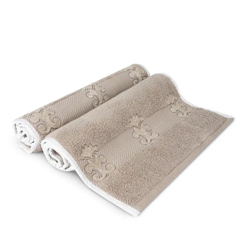 Diamondy Towel (Taupe) - Six Piece Set