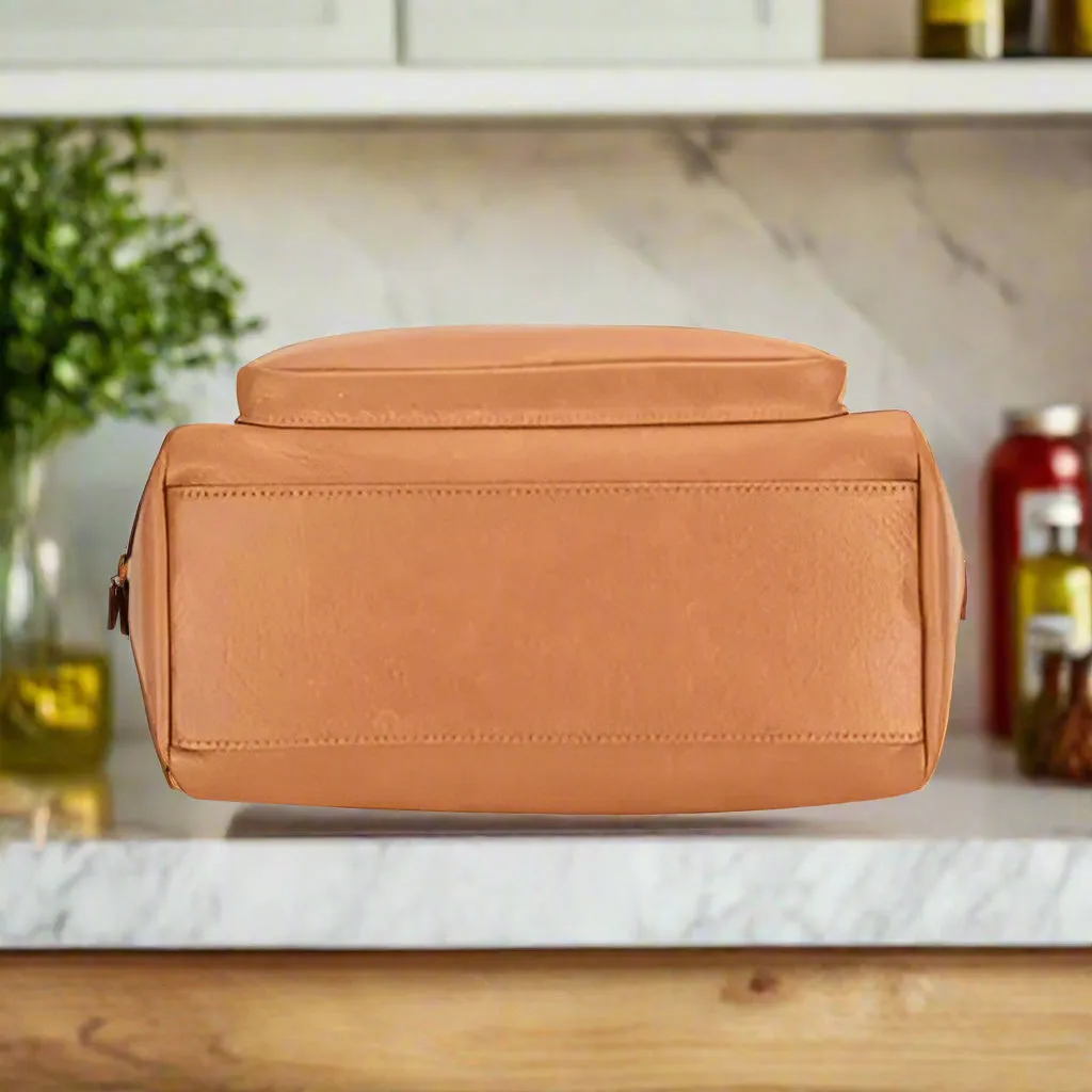 Diligence | David Jones Zipper Leather Handbag